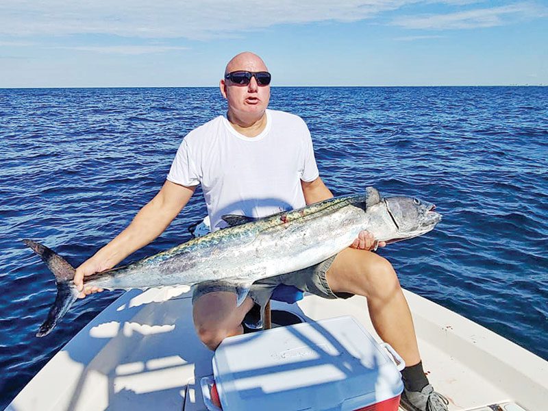 Glenn Hoflund with his 58½ inch kingfish.