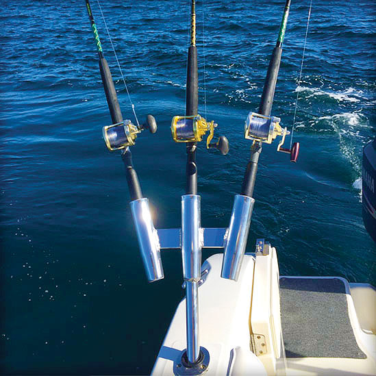 3 Rod Kite Fishing Rod Holder with Rigging Tray