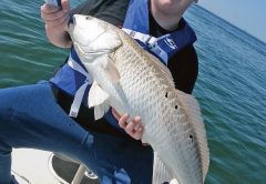 Austin with the biggest fish he’s ever caught!