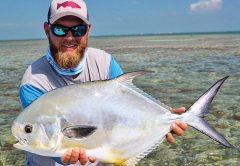 Capt Jordan Todd out checking off bucket list fish with this nice permit.