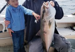 Damien from Nashville with an AJ aboard the Kitchen Pass.