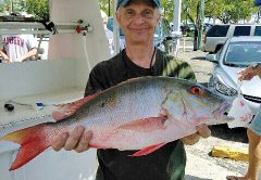 George with a nice mutton snapper