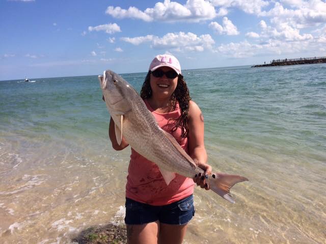 Jessica's First Big Redfish | Coastal Angler &amp; The Angler Magazine