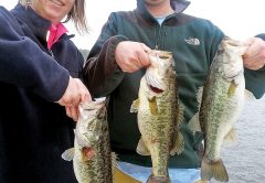 Joe & Darcy on a bass-fest aboard the C-note boat.