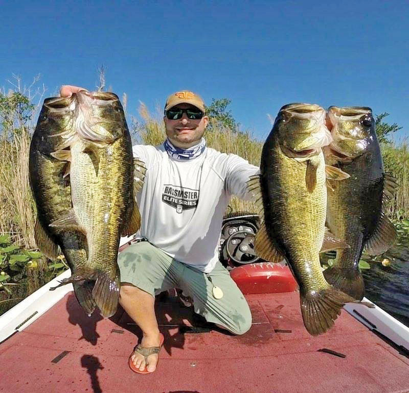 Josh Roller with a big bag of Everglades bass.