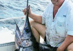 Bubba with his sweet swordfish