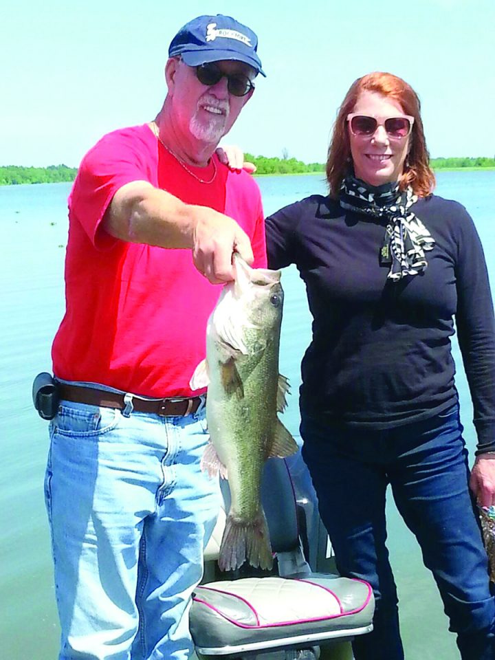 Norbert Lohse and Anita Robson with a nice Eufaula bass