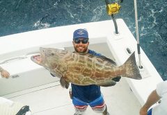 Bobby with a big black grouper