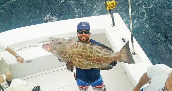 Bobby with a big black grouper