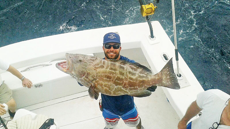 Bobby with a big black grouper