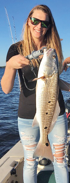 Devyn Jackson of Panama City with another good fish