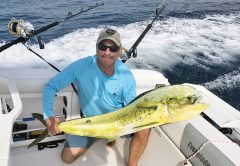 Ed Federkeil with a big cow dolphin