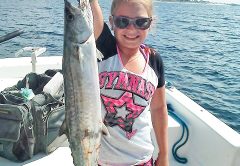 Kaleigh Wright won the battle with this king on the Adrenaline boat.