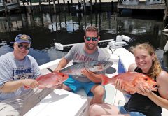 Jon, Josh & Brittany on a short trip aboard the C-note boat.