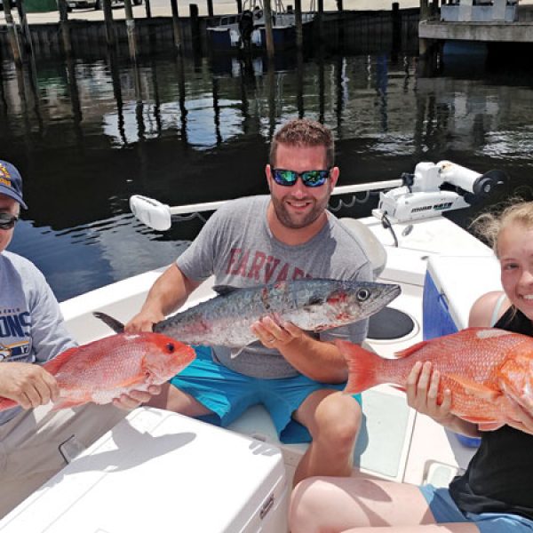 Jon, Josh & Brittany on a short trip aboard the C-note boat.