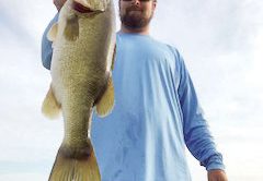 Tyler Gingrich of Panama City with a nice Bass caught on Lake Seminole.
