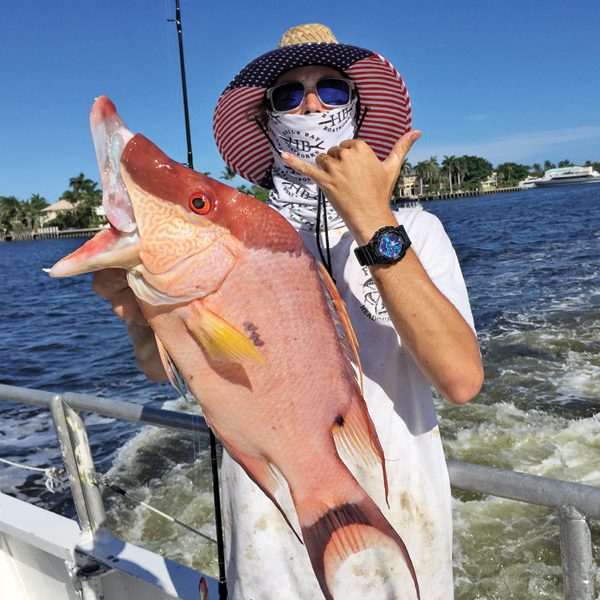 Big hogfish caught aboard Catch My Drift.