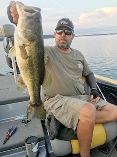 Your Seminole guide Paul Tyre with a stud bass