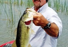 James Costabile with a beautiful Lake Okeechobee bass.