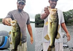 Terry and Lance putting the smackdown on some bass with Capt. C-note.