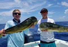 Aidan and Nolan Pryzgoda off of Cocoa Beach.