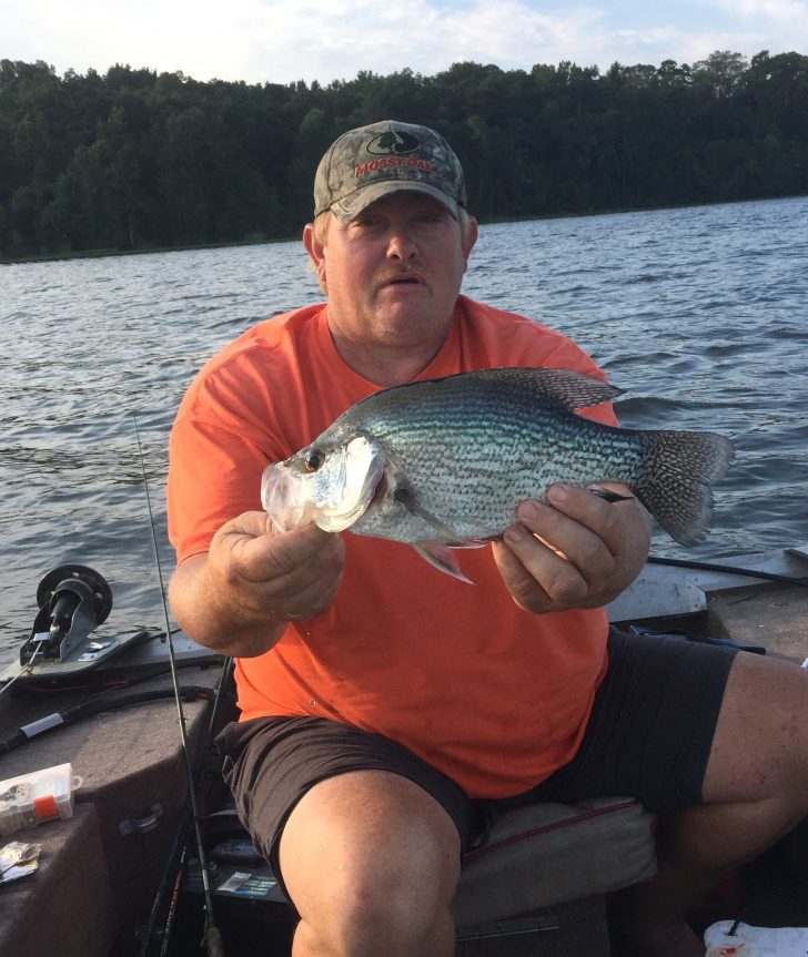 Bubba Wallace with a big 2 pound 4 ounce crappie from Lake Eufaula ...