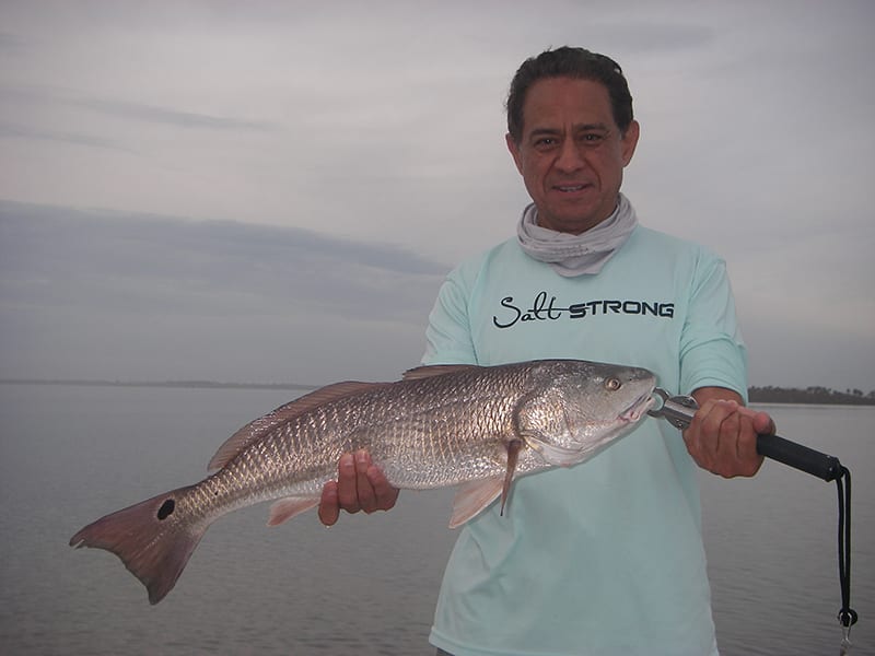 Tony working his magic with top-water plugs on a recent trip with Capt. Mark Wright!