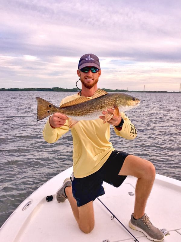 Chris Rushing caught this redfish during a short afternoon of fishing marsh grass banks and throwing weedless rigged swim baits in North Bay, Panama City, FL.  
