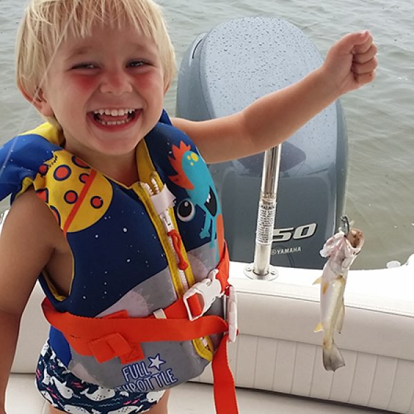 Bode String, age 2, caught his first trout in the IRL all by himself…cast, hook, and reel!!!