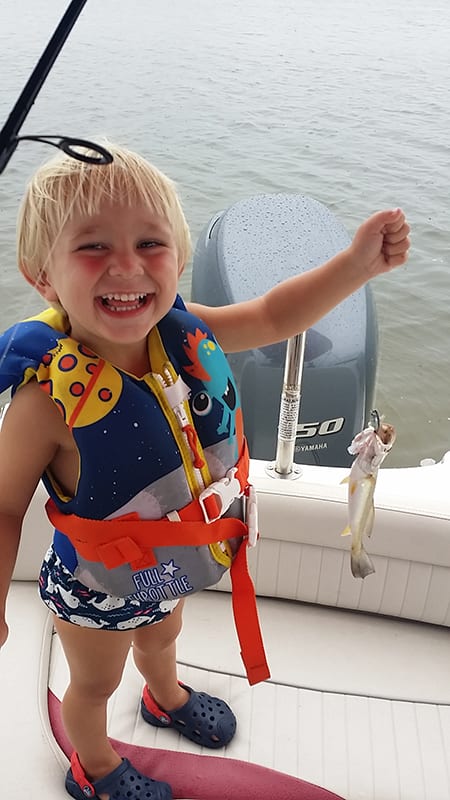 Bode String, age 2, caught his first trout in the IRL all by himself…cast, hook, and reel!!!