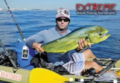 Joe Hector landed this mahi after it ate his pilchard off Pompano Beach.