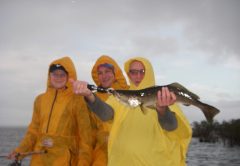 The Williams clan didn’t let the wind or rain stop them from filling the boat with trout, redfish and black drum on a recent trip with Capt. Mark Wright!