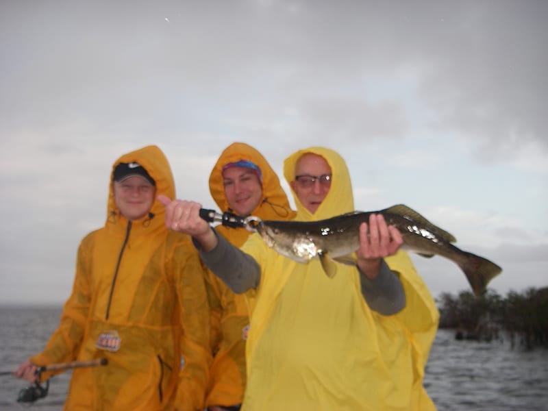 The Williams clan didn’t let the wind or rain stop them from filling the boat with trout, redfish and black drum on a recent trip with Capt. Mark Wright!