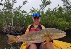 Google maps and some exploration led to this fantastic backwater red on a recent trip with LocalLinesCharters.com