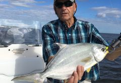 Pompano may be found in schools on some of the deeper flats and edges along the Banana River Lagoon this month.