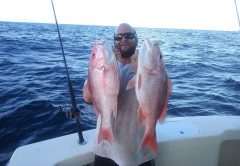 Brett Marshall aboard Patriot Charters with Captain Tony Grillo