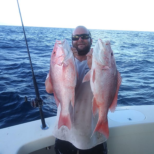 Brett Marshall aboard Patriot Charters with Captain Tony Grillo