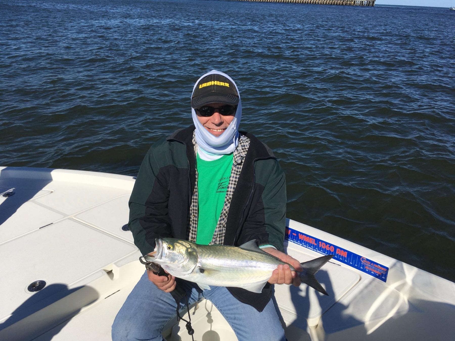 Chunky bluefish are just one of the species anglers can expect at the port this month.