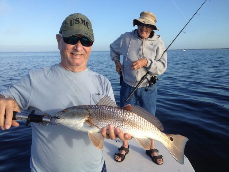 Redfish will be roaming the flats of the Banana River Lagoon during calm weather periods between cold fronts this month.