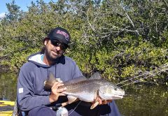 A slow approach and high sun were the ticket for this sightfished red for Capt. Alex of LocalLinesChaters.com