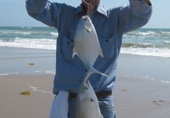 Gene with his two keeper pompano.