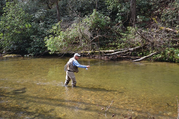 Catch trout in Fayetteville while attending fly-fishing clinics