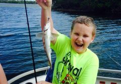 Capt Troys son Alex with a nice Indian River whiting