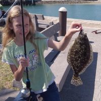 Madison Ellis with a nice flounder