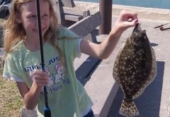 Madison Ellis with a nice flounder