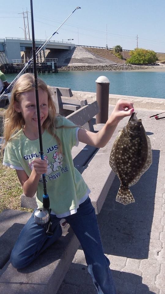 Madison Ellis with a nice flounder