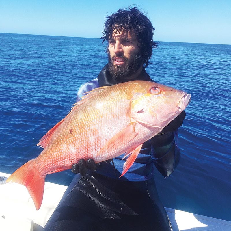 Bill D’Antuono with a solid mutton snapper.