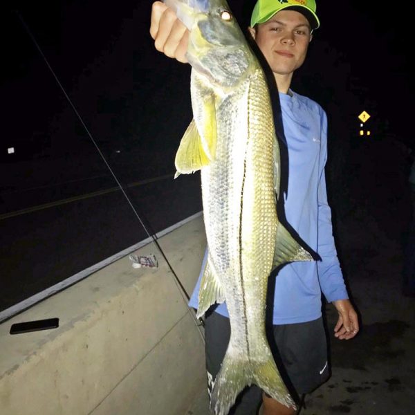 Matt Enke w/ a 30” snook, quickly released