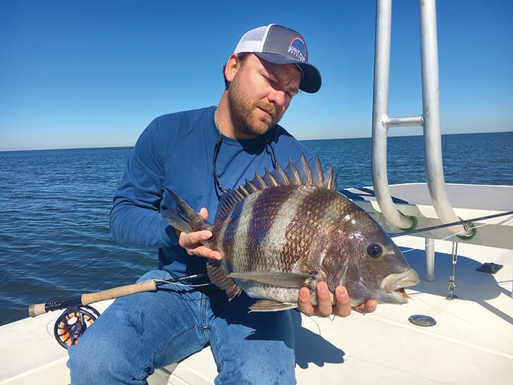 New Louisiana Sheepshead Record on Fly Coastal Angler The Angler 