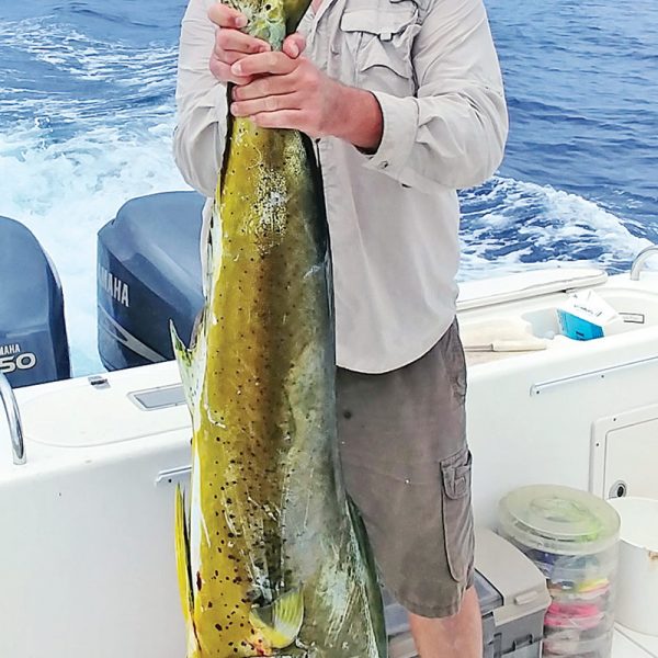 Chris Dyer caught this big bull off West End out of Blue Marlin Cove.